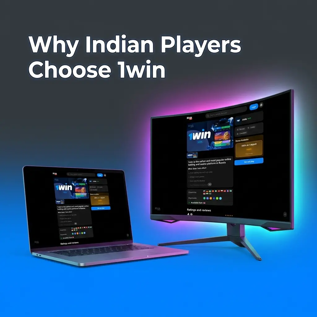 1win app for Indian players showing cricket betting, secure payments, and mobile access on Android and iOS